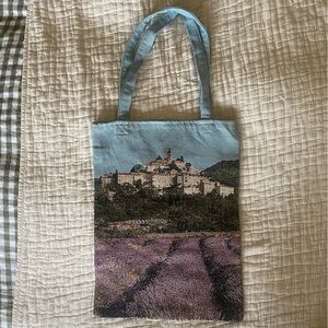 South of France printed tote bag